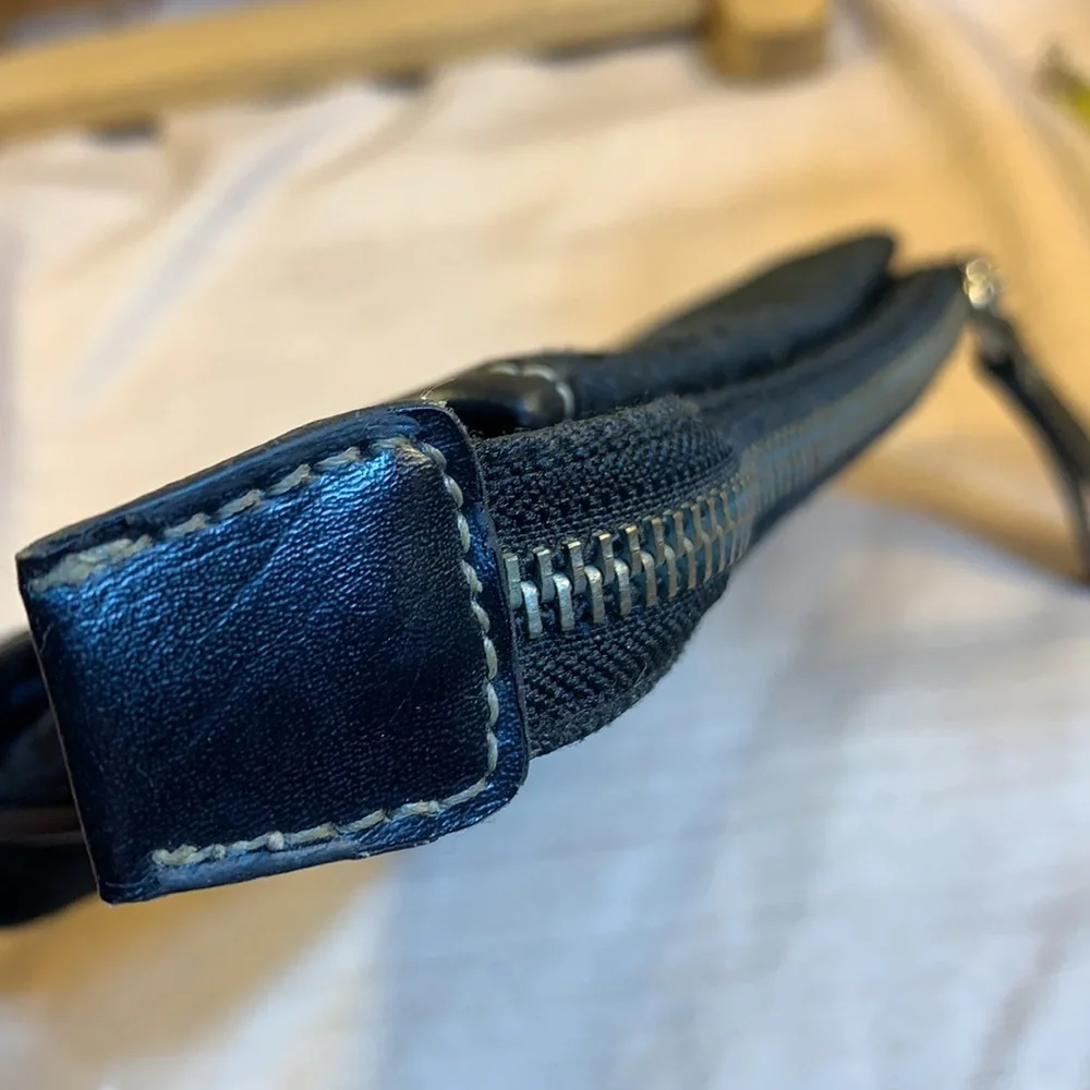 Coach vintage wallet/pouch leather/canvas